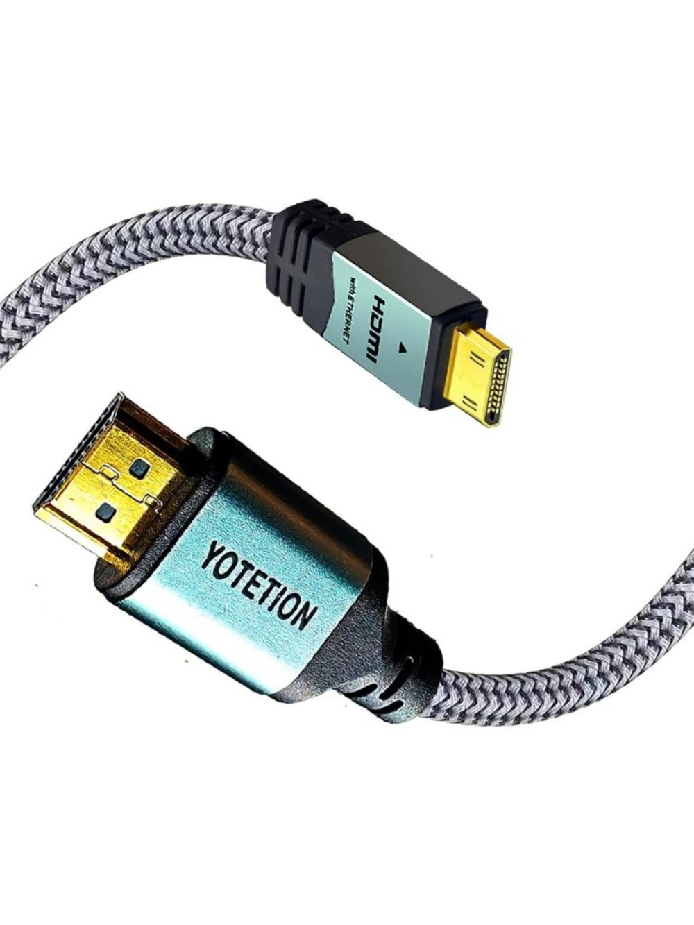 High-Speed 50FT Mini HDMI to HDMI Cable, 4K/60Hz Support for Camera, Laptop